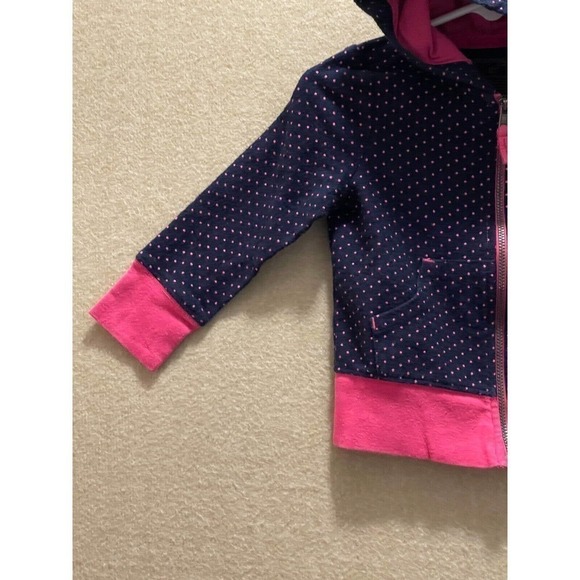 Genuine Kids Jacket Girls 2T Blue and Pink polka-dotted - Picture 3 of 9